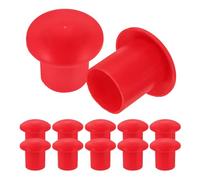 POPETPOP Coperture Protettive in Plastica per Tondini di Ferro 16-25Mm, Tappi di Sicurezza per Barre d'Armatura, 50 Pezzi Rossi, Accessori per Costruzioni e Rinforzi