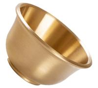POPETPOP Coppa Decorativa in Ottone Dorato per Offerta, Uso Rituale | Piccola Tazza da Tavolo, Stile Classico ed Elegante, per Yoga Room e Amici Interessati alla Cultura Buddhista
