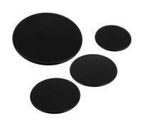 POPETPOP Copri Bruciatori Gas in Ferro Nero 4 Pezzi Installazione Semplice e Distribuzione Uniforme della Fiamma per Piano Cottura e Cucina