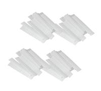 POPETPOP Copri Pennelli Trucco in Rete Pe Bianco 100 Pezzi 7x1cm Protezione Facile da Riconoscere per Pennelli Makeup in Borsa o Beauty Case