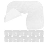 POPETPOP Copricuscini Monouso per Viso Non Tessuto Bianco Foro, 600 Pezzi per Lettini da Massaggio, Comodi per Uso Professionale e Viaggi