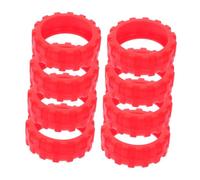 POPETPOP Copriruota in Silicone per Bagaglio da Viaggio 8 Pezzi Antiscivolo Silenziosi Protezione Ruote Valigia Morbidi Proteggi Ruote Compatibili Diametro 55-68 Mm per Trolley e Valigie Aeroportuali