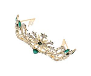 POPETPOP Corona da Sposa in Brillante Resistente e Confortevole Accessorio Capelli Nuziale Elegante per Donna Fascia Tiara con Strass per Compleanni Feste e Balli Adatta Tutti i Capelli