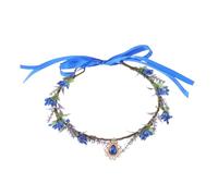 POPETPOP Coroncina da Sposa Blu in Resina e Plastico per Eventi Speciali, Accessorio Unico Design a Goccia per Migliorare Foto e Completare Corone Floreali a V