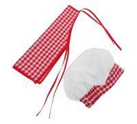 POPETPOP Costume Chef Mesi con Grembiule e Cappello Pasticcere per Ragazzo per Servizi Fotografici e Giochi