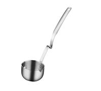 POPETPOP Cucchiaio Filtro Olio in Acciaio con Manico Ergonomico per Separazione Zuppa e Grassi Utensile da Cucina Ristoranti e Friggitrice ad Aria