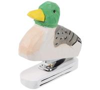 POPETPOP Cucitrice da Tavolo in Legno a Forma di Animale, Spillatrice per Ufficio e Scuola, Decorazione Artigianale Pratica e Riutilizzabile per Carta, Regalo Creativo per Studenti e