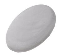 POPETPOP Cuscino Rotondo per Seduta Sgabello 15 Pollici in Memory Foam Grigio, Coprisedile Elastico per Sedia da Pranzo e Sgabello da Bar, Fodera Rimovibile e Lavabile per Arredamento Casa