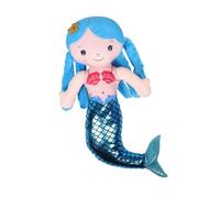 POPETPOP Cuscino sirena bambola da animale di peluche carino giocattoli della sirena bambolina sirena giocattoli per giocattoli a sirena per sirenetta cotone pp Blu