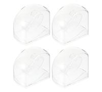 POPETPOP Custodia Design Semplice ed Set 4pezzi in Plastica Scatole Trasparenti per Orologi Domestico e Viaggi