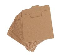 POPETPOP Custodia per Cd in Kraft 25 Pezzi Buste Sigillanti Multifunzione Accessorio per Collezionisti Musica e Film Protezione da Graffi e Corruzione per