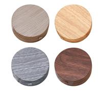 POPETPOP Custodia per Lenti a Contatto in Plastica Design Effetto Legno, Scatola Doppia Rotonda, Spaziosa e Portatile, per Viaggio Specchio Integrato e Pinzetta