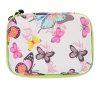 POPETPOP Custodia per Macchina Fotografica per Piccola e Portatile Tasche a Rete Borsa Resistente da Viaggio e Attività all'Aperto Design Decorativo Stampa Farfalla Bianca