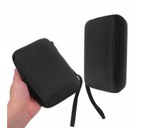 POPETPOP Custodia per Misuratore Glicemia 2 Pezzi Nero in Eva e Tessuto Oxford Rettangolare Compatta con Cerniera per Viaggi e Trasporto