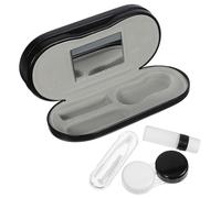 POPETPOP Custodia Porta Lenti Contatto Piccola e Portatile Doppio Multifunzione per Viaggio e Uso Quotidiano Contenitore Anti-perdita per Occhiali e Lenti Leggera e Facile da Trasportare