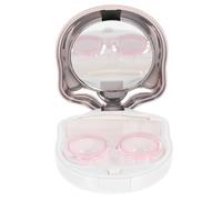 POPETPOP Custodia Portatile P Rosa Oro per Rosa Oro, Scatola Doppia per da Viaggio, Organizer Compatto e Leggero Kit per Conservazione Igienica per Forniture Cosmetiche