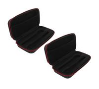POPETPOP Custodia Portatile per Microfono Wireless 2 Pezzi Materiale Eva Resistente, Cerniera Liscia, per Viaggi in Famiglia e Amici, Borsa Compatta e Protettiva