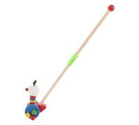 POPETPOP da Spingere Legno con Design Cartone Animato Camminatore per Ruote Colorate per Interni Aiuto per Imparare Camminare