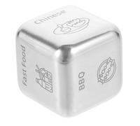 POPETPOP Dado Decisionale Cibo in Resistente e Portatile Dado Creativo per Scegliere Cosa Mangiare Regalo Divertente per Cena e Riunioni Sociali