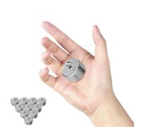 POPETPOP di Ganci in Metallo Argento Strumenti Portatili e Leggeri da 50g Set da 10 Pezzi per Esperimenti di Fisica e Didattica Meccanica