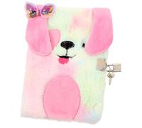 POPETPOP Diario Segreto per Bambine con Lucchetto e Copertina in Peluche Colorata Taccuino con Serratura Regalo per Ragazze e Bambine per Scrivere e Conservare Segreti