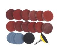 POPETPOP Dischi Abrasivi per Trapano, Set da 50mm con 1 Mandrino 1/4, 1 Platorello di Supporto e 1 Tampone in Schiuma Morbida, per Lucidatura Carrozzeria Auto