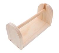 POPETPOP Dispenser per Nastro Washi in Legno Naturale Porta Rotolo Adesivo da Tavolo Grande 4X10X13 CM Organizzatore per Nastro da Ufficio e Artigianato Supporto Funzionale per