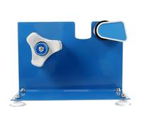 POPETPOP Distributore per Nastro Adesivo da Scrivania in Ferro Blu con Base a Ventosa, Cutter per Nastro Imballaggio Fino a 19cm, per Uso Domestico e Ufficio