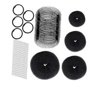 POPETPOP Donut Bun Maker con Pin e Elastici Accessori Morbidi e Leggeri per Acconciature Eleganti Matrimonio e