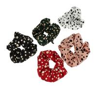 POPETPOP Elastici Per Chioma a Intestino Crasso 5 Pezzi Grandi Design a Pois Morbidi Resistenti Per Donna e Ragazza Uso Quotidiano Accessori Chioma