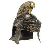 POPETPOP Elmo Romano Dorato da Cosplay, Copricapo per Feste di Carnevale e Spettacoli a Tema Antico, Accessorio Adulto per Travestimenti Storici