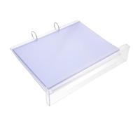 POPETPOP Espositore da Tavolo Trasparente A6 6 Pagine Ribaltabili Porta Menu Bifacciale in Plastica Base Stabile per Ristoranti Uffici Espositori Pubblicitari e Cartelli di Marketing