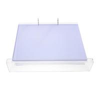 POPETPOP Espositore da Tavolo Trasparente in Plastica A6 Orizzontale 6 Pagine Porta Menù Multipagina Base Antiscivolo Supporto Pubblicitario per Ristoranti e Uffici