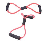 POPETPOP Fasce di Resistenza Elastiche a Forma di 8 Set da 2 Pezzi, Corda Elastica Portatile per Esercizi, Allenamento Muscolare Completo, Fitness a Casa e Yoga, Attrezzatura Compatta