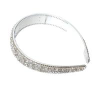 POPETPOP Fascia Capelli Donna Elegante Larga con Pietre e Cristalli Cerchietto Resistente e Chic per Uso Quotidiano e Occasioni Speciali