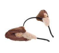 POPETPOP Fascia Orecchie da Lupo Stile Kawaii per Trucco da Donna Cosplay Halloween Copricapo Decorazione per Capelli Orecchie da Animale