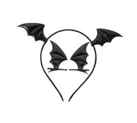 POPETPOP Fascia per Capelli Forma di Pipistrello con Clip Cerchietto per Capelli Forma di Pipistrello per Halloween per Feste in Maschera