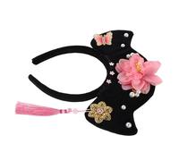 POPETPOP Fascia per Capelli Stile Dinastia Qing con Motivi Floreali Tradizionali Leggera e Confortevole per Travestimenti e Abiti Hanfu per Ragazze