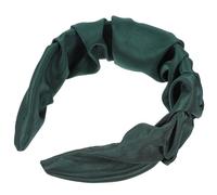 POPETPOP Fascia per Chioma Intrecciata Larga da Ragazza, Cerchietto alla Moda Resistente Verde Scuro, Accessorio Femminile per Attività Sportive, Lavoro, Viaggi e Spiaggia