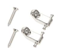 POPETPOP Fermacorda per Chitarra Elettrica in Metallo, Set da 2 Guide per Corde Rullo per Paletta, Accessori Resistenti per Migliorare Durata e Tecnica di Esecuzione