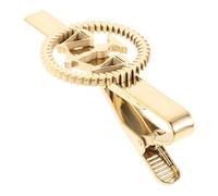 POPETPOP Fermacravatta da Uomo in Acciaio Inox 304 Simbolo Bilancia della Giustizia Oro, Spilla Elegante per Cravatte da Matrimonio e Anniversario, Accessorio Moda Professionale