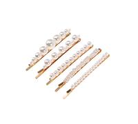 POPETPOP Fermagli Per Chioma Da Donna e Ragazza Set Da 5 Pezzi Perle, Clip Chic Piccole, Accessori Decorativi Eleganti Per Acconciature Quotidiane e Regali