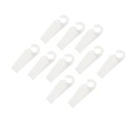 POPETPOP Fermaporta Cuneo per Porta in TPR Bianco, Set da 10 Pezzi Senza Foratura, Protezione Parete Antifurto per Casa, Ufficio, Bagno, Facile da Trasportare e Installare