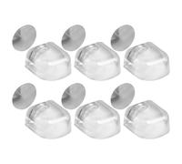 POPETPOP Fermaporta Magnetici in Silicone 6 Pezzi Autoadesivi per Montaggio a Pavimento Ideali per Ufficio e Casa, Design Minimalista