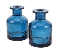 POPETPOP Flacone Diffusore in Vetro Blu da 150 Ml Bastoncini per Oli Essenziali Contenitore Vuoto Ricaricabile per Aromaterapia Barattolo Stabile per Soggiorno Spa e Progetti