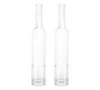 POPETPOP Flaconi di Profumo in Vetro Ricaricabili 400 Ml Contenitori Vuoti per Fragranze da Viaggio Set da 2 Bottiglie Trasparenti per Esposizione Casa e Uso Professionale