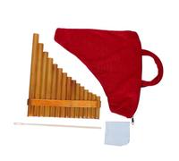 POPETPOP Flauto di Pan in Bambù Tubi Strumento Musicale Leggero e Portatile per Principianti Design Creativo in Legno Naturale Adatto per Sviluppo Cognitivo e Coordinazione Manuale