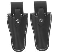 POPETPOP Fodero in Pelle Per Potatore Da Giardino, Custodia Protettiva Per Forbici Da Potatura, Set Da 2 Pezzi, Resistente e Portatile, Adatto Per Uso Domestico e Giardinaggio Professionale