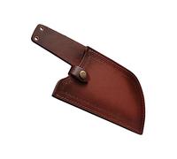 POPETPOP Fodero per Coltello in Pelle Artificiale Marrone, Leggero e Portatile, Protezione Lama per Coltelli da Campeggio e Uso Quotidiano