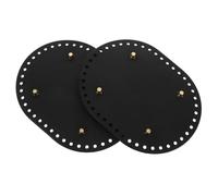 POPETPOP Fondino per Borsa in Similpelle 2 Pezzi, Base Inferiore per Borse Fai da Te, Accessori per Creazione Borse Uncinetto e Materiali Artigianali